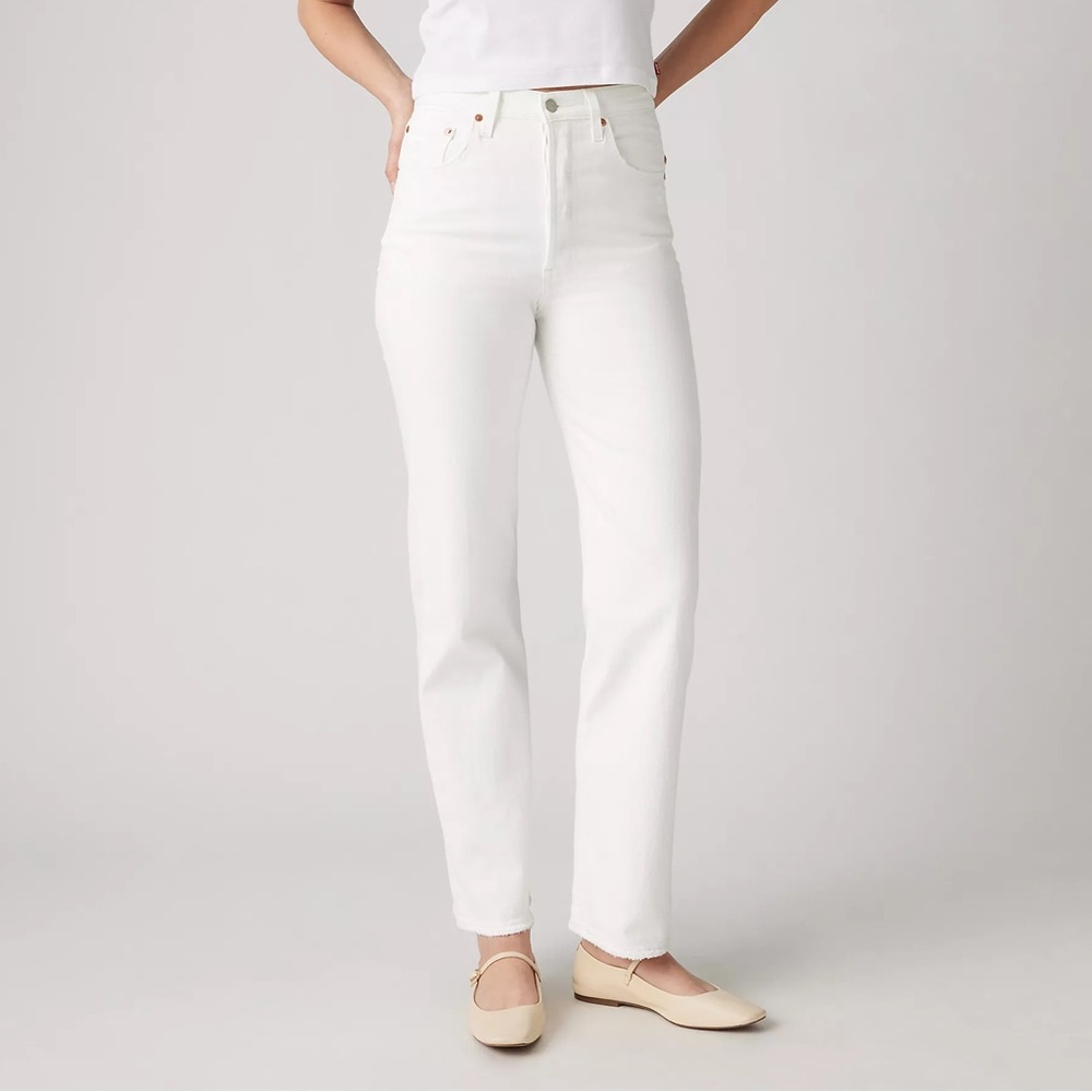 New White Levi’s Womens Ribcage Straight Ankle Jeans Size 25